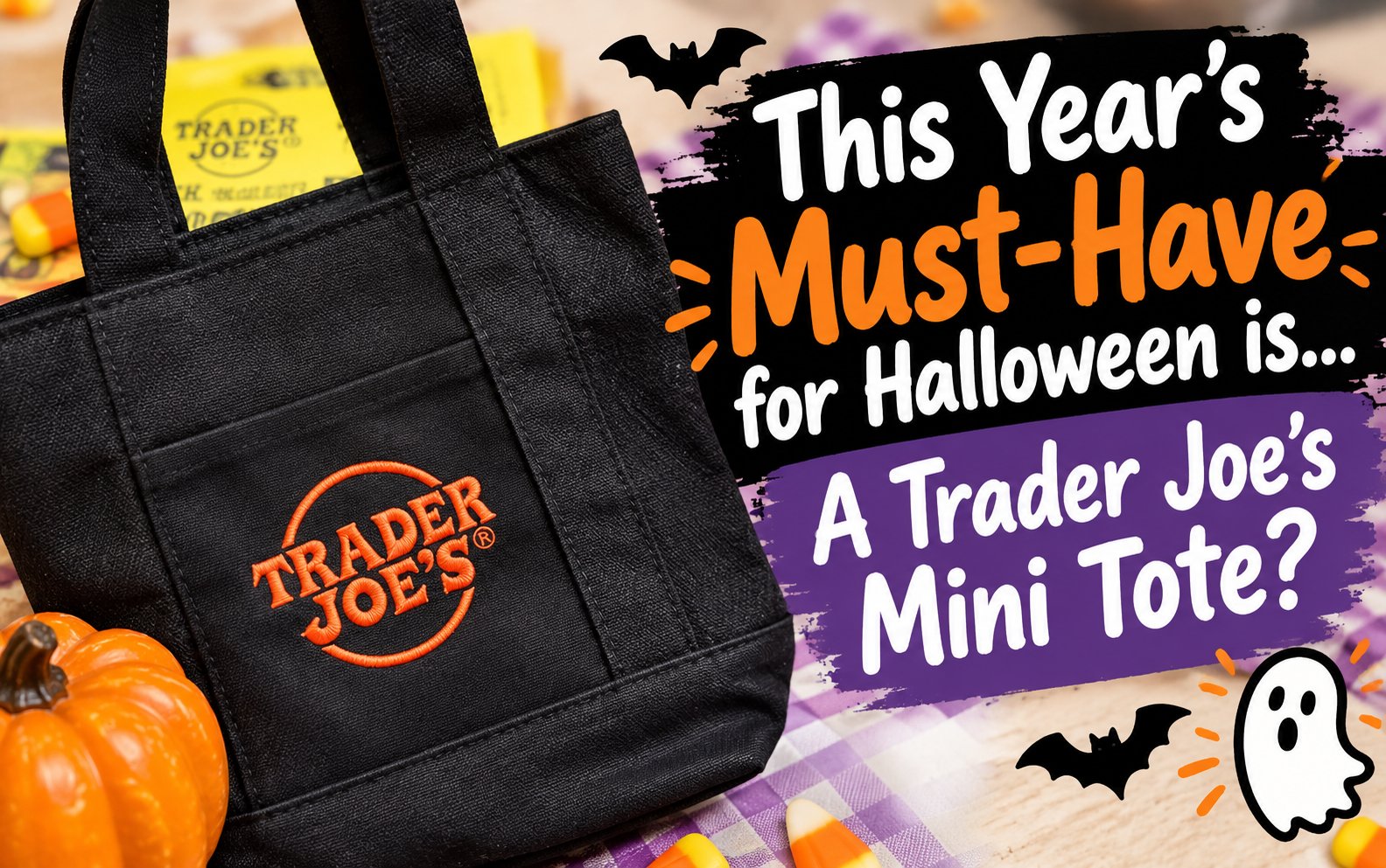 Trader Joe's Halloween Tote