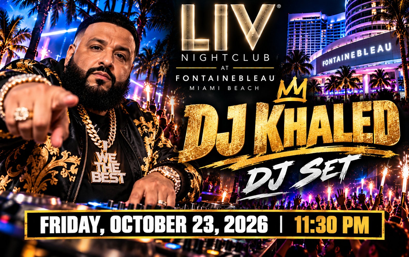 DJ Khaled at LIV Miami Beach