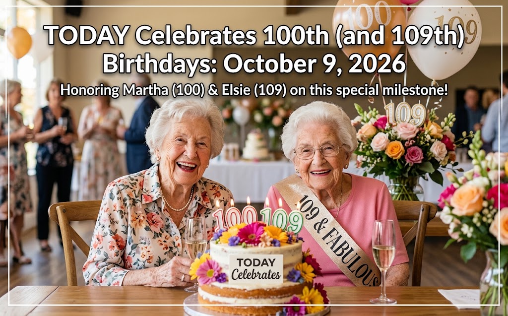 TODAY celebrates 100 year olds