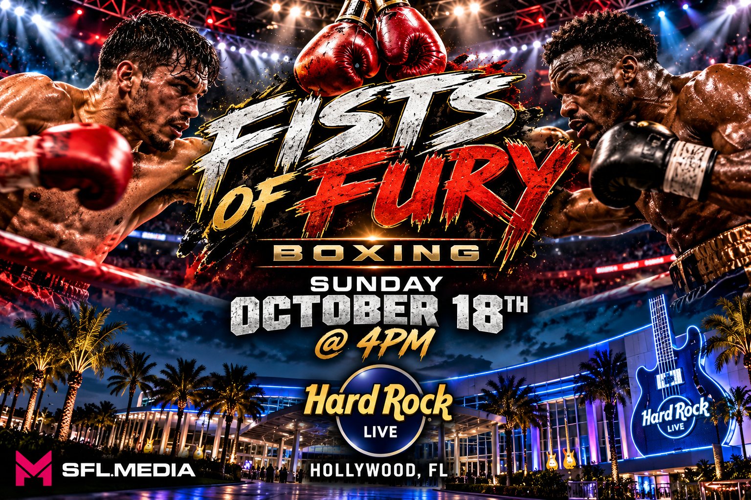 Fists of Fury Boxing Night at Hard Rock Live