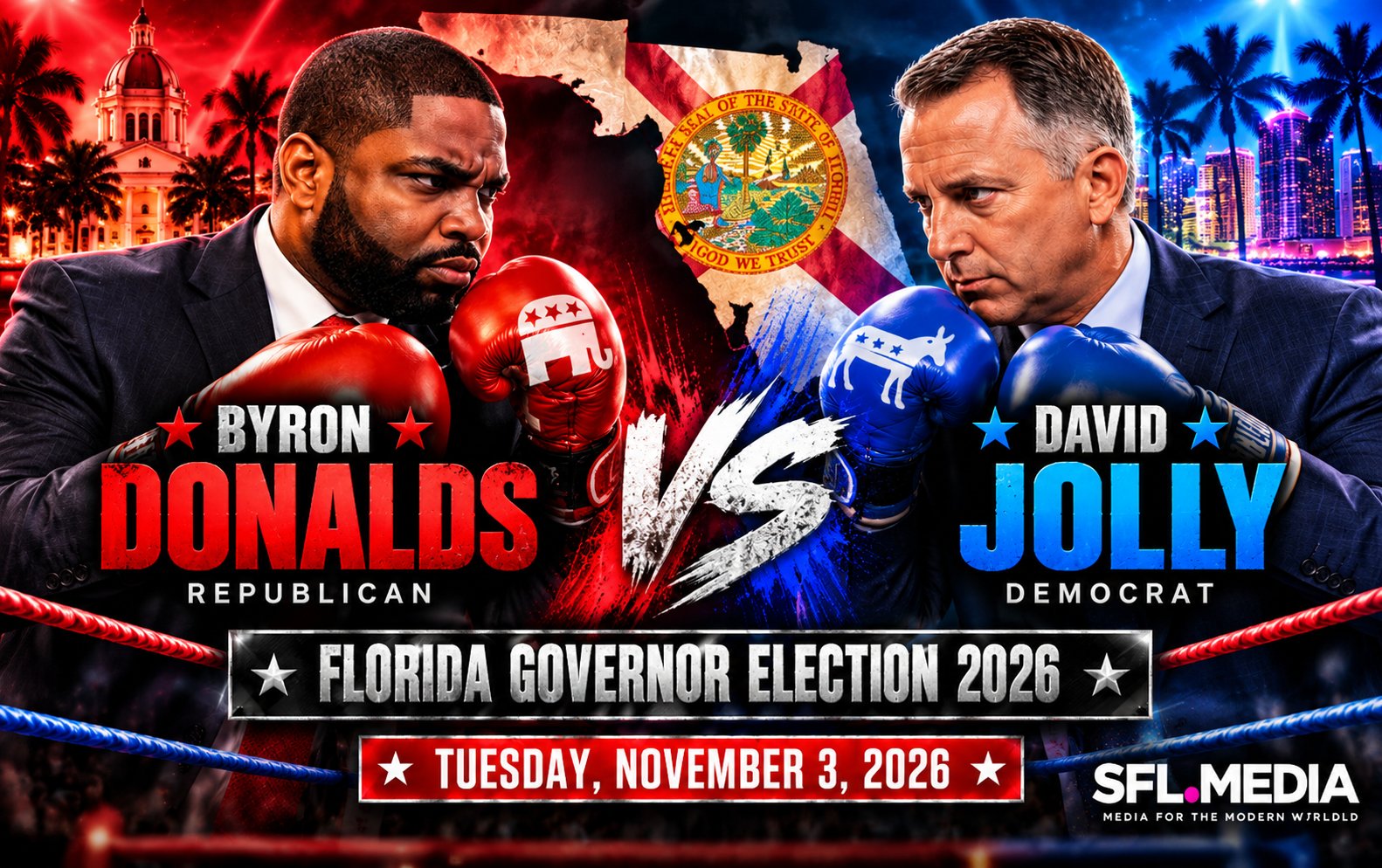 Florida Governor Election Boxing Showdown