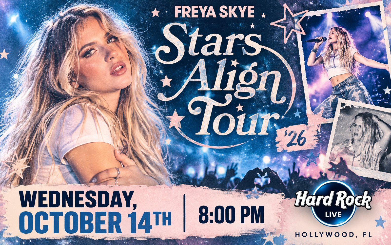 Freya Skye Stars Align Tour Poster Freya Skye Stars Align Tour Poster