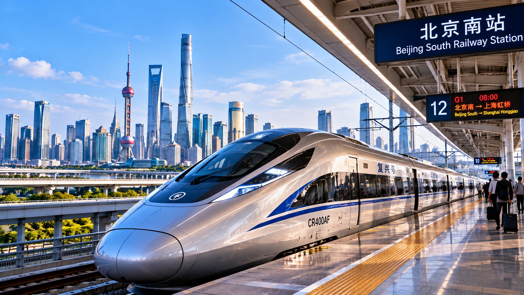 Futuristic Beijing South Rail Station Futuristic Beijing South Rail Station