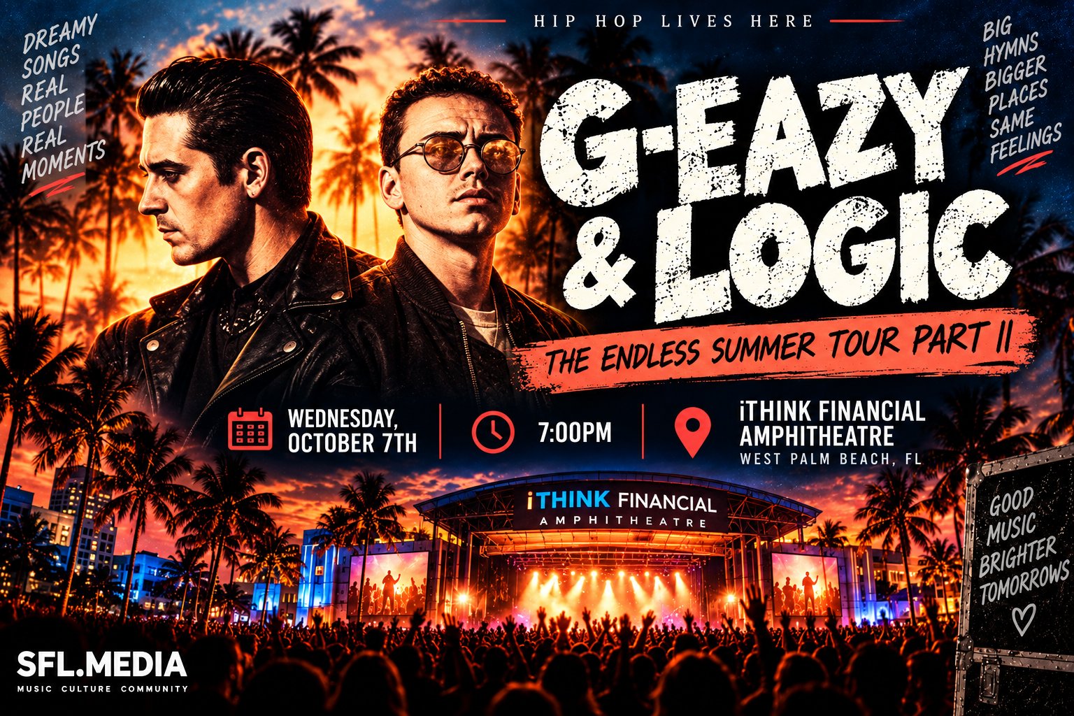G Eazy & Logic Endless Summer Concert Poster G Eazy & Logic Endless Summer Concert Poster