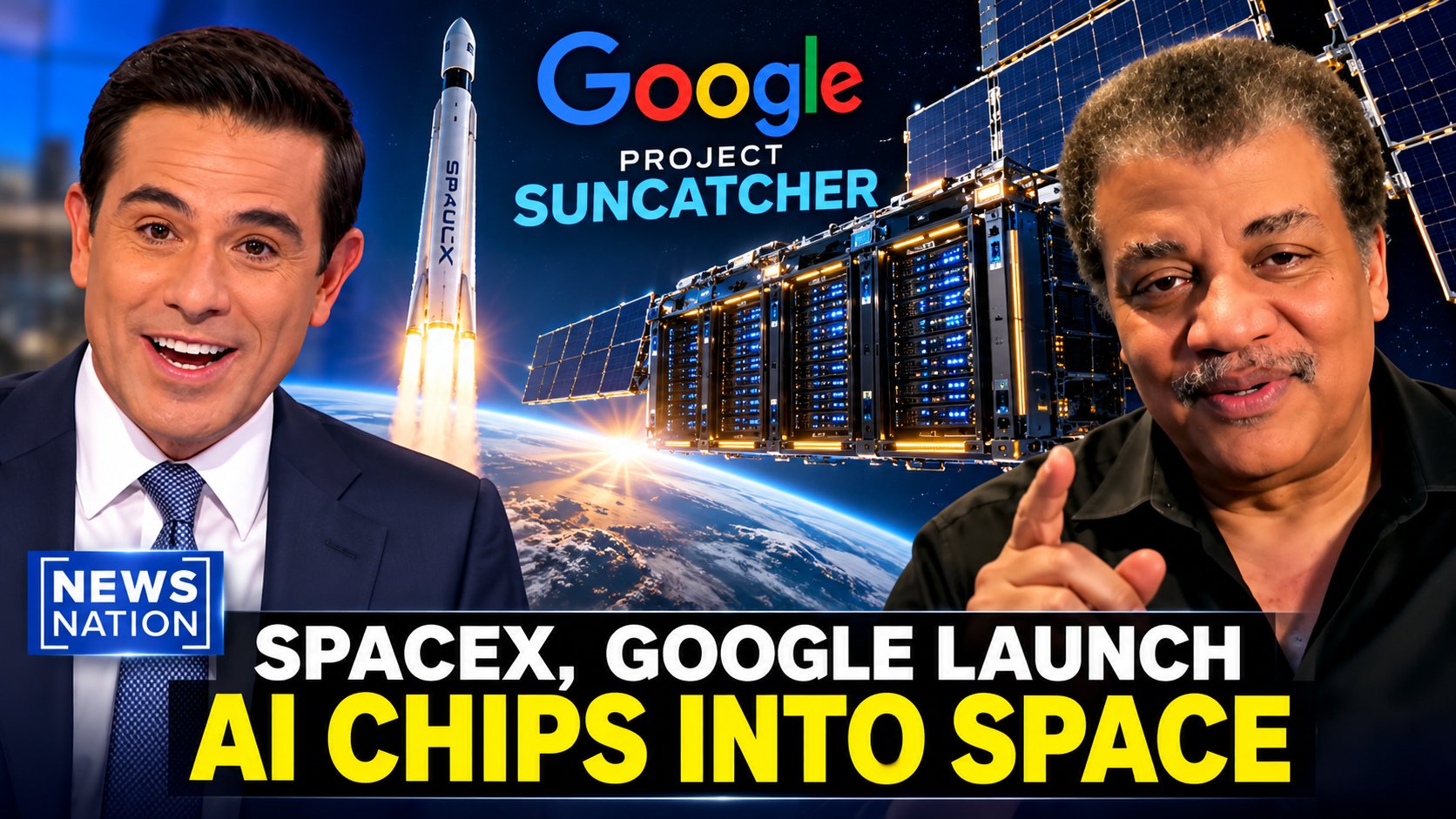 Google and SpaceX AI in Orbit