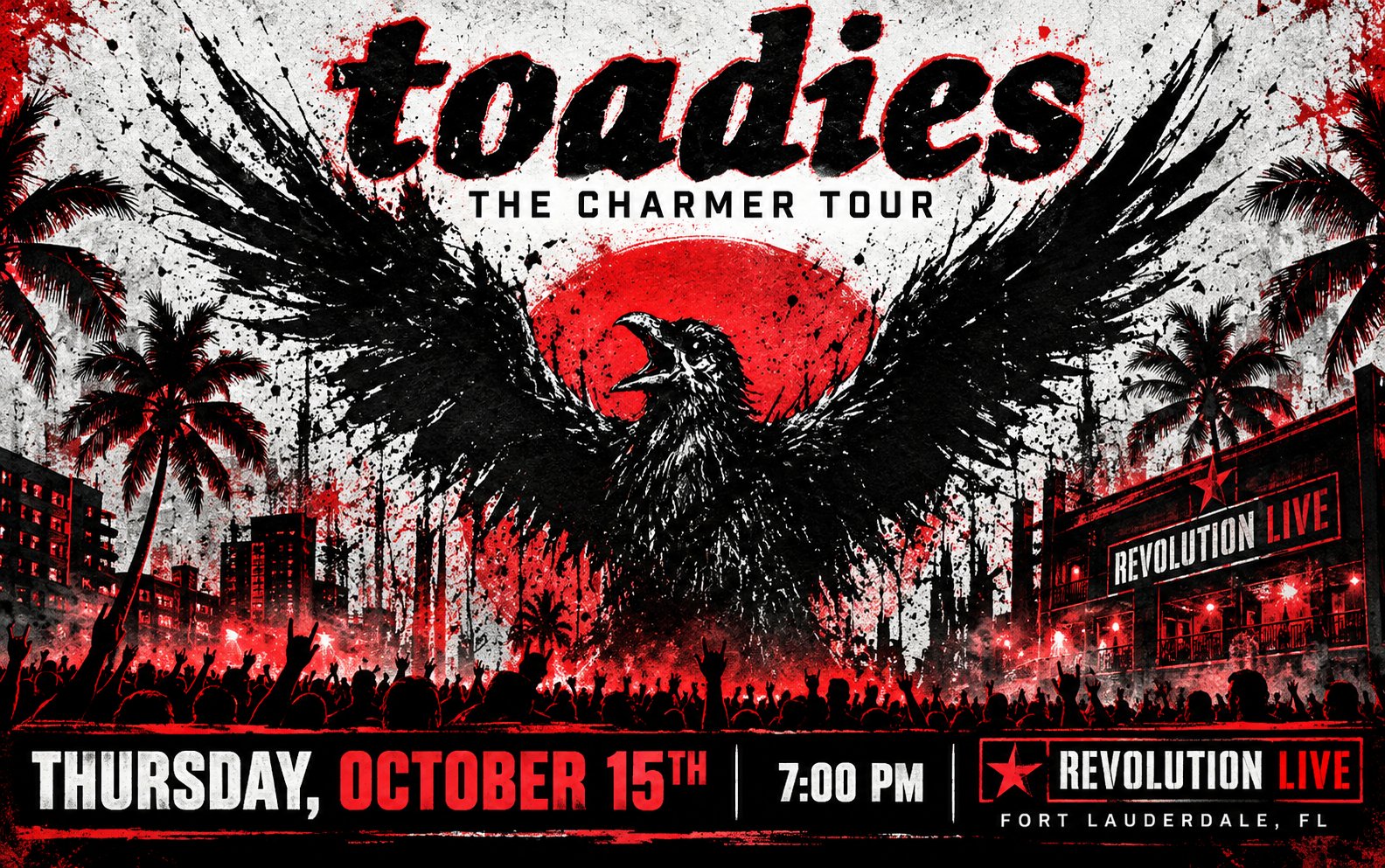 Gritty Crow Rock Concert Poster Gritty Crow Rock Concert Poster