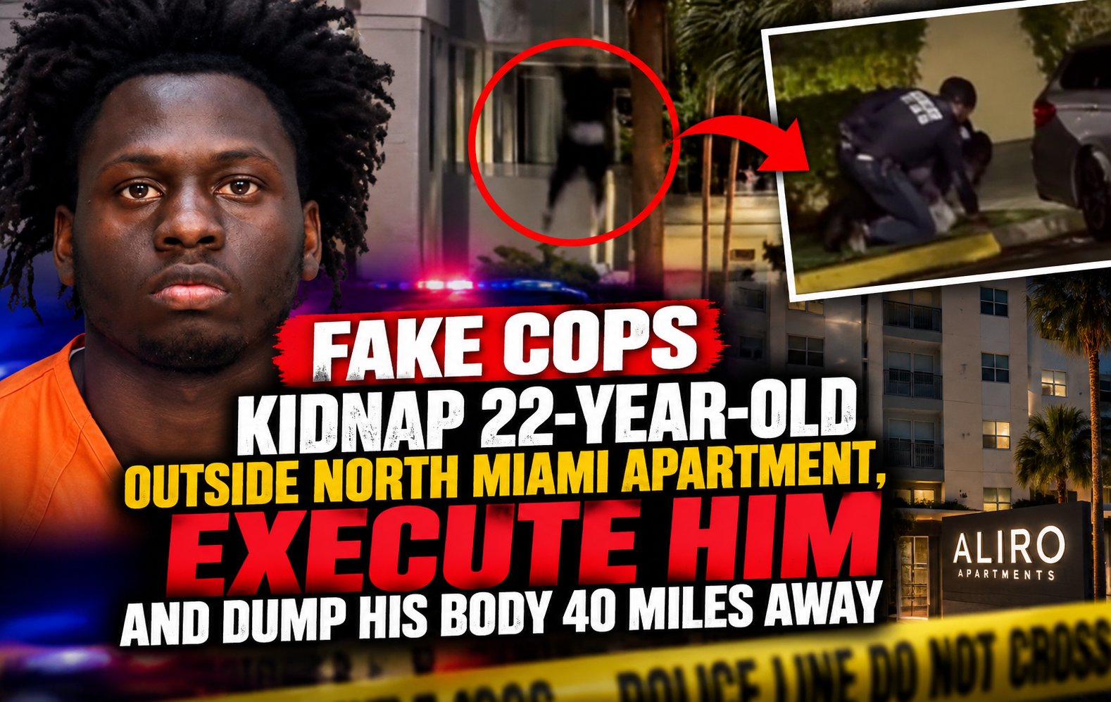 Gritty Fake Cops Crime News Collage