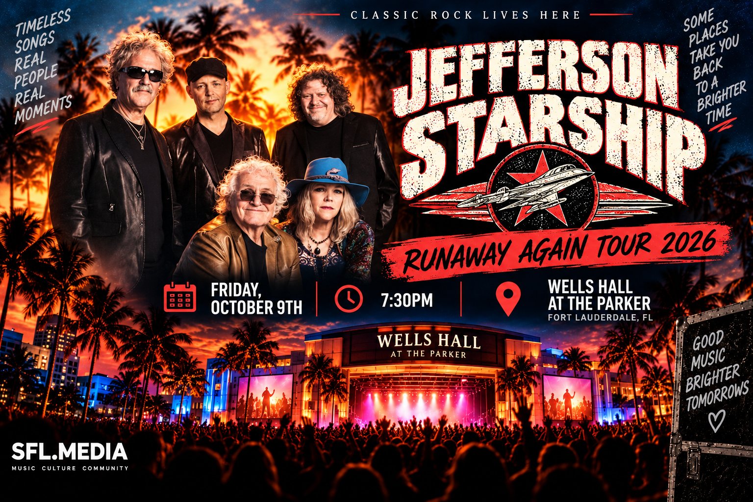 Jefferson Starship Runaway Again Tour Poster Jefferson Starship Runaway Again Tour Poster