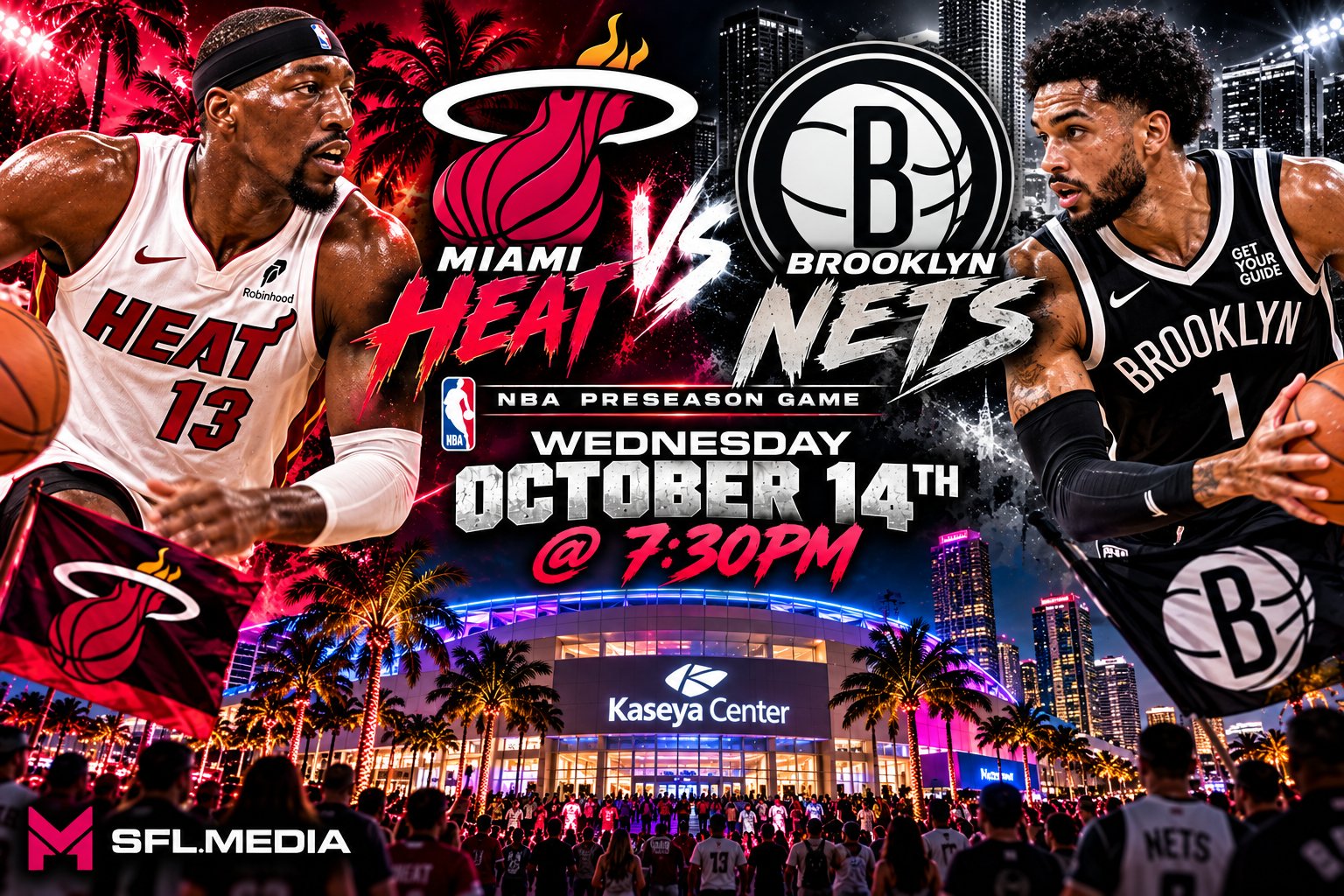 Miami Heat vs Brooklyn Nets Preseason Showdown