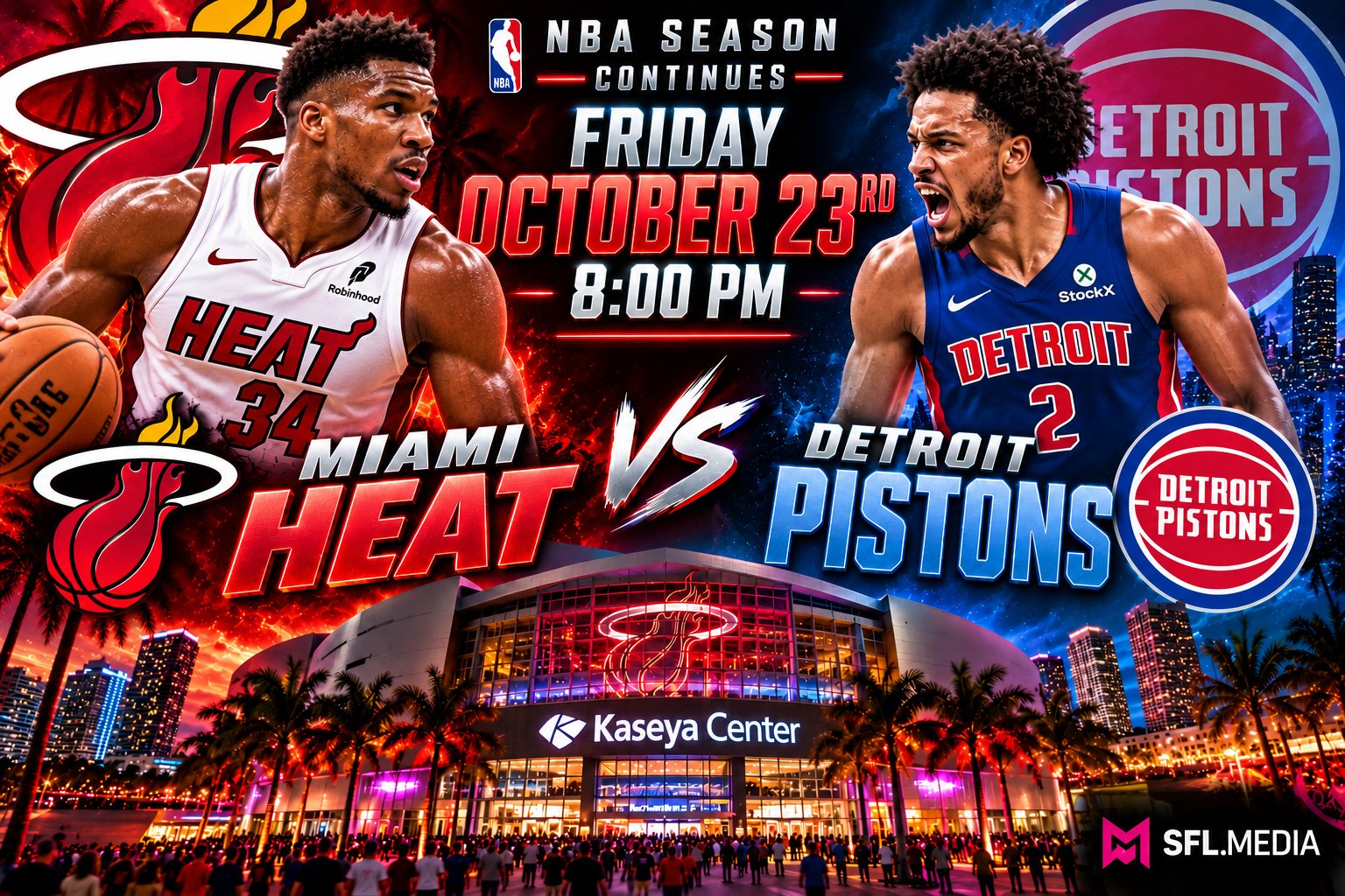 Miami Heat vs Detroit Pistons Showdown