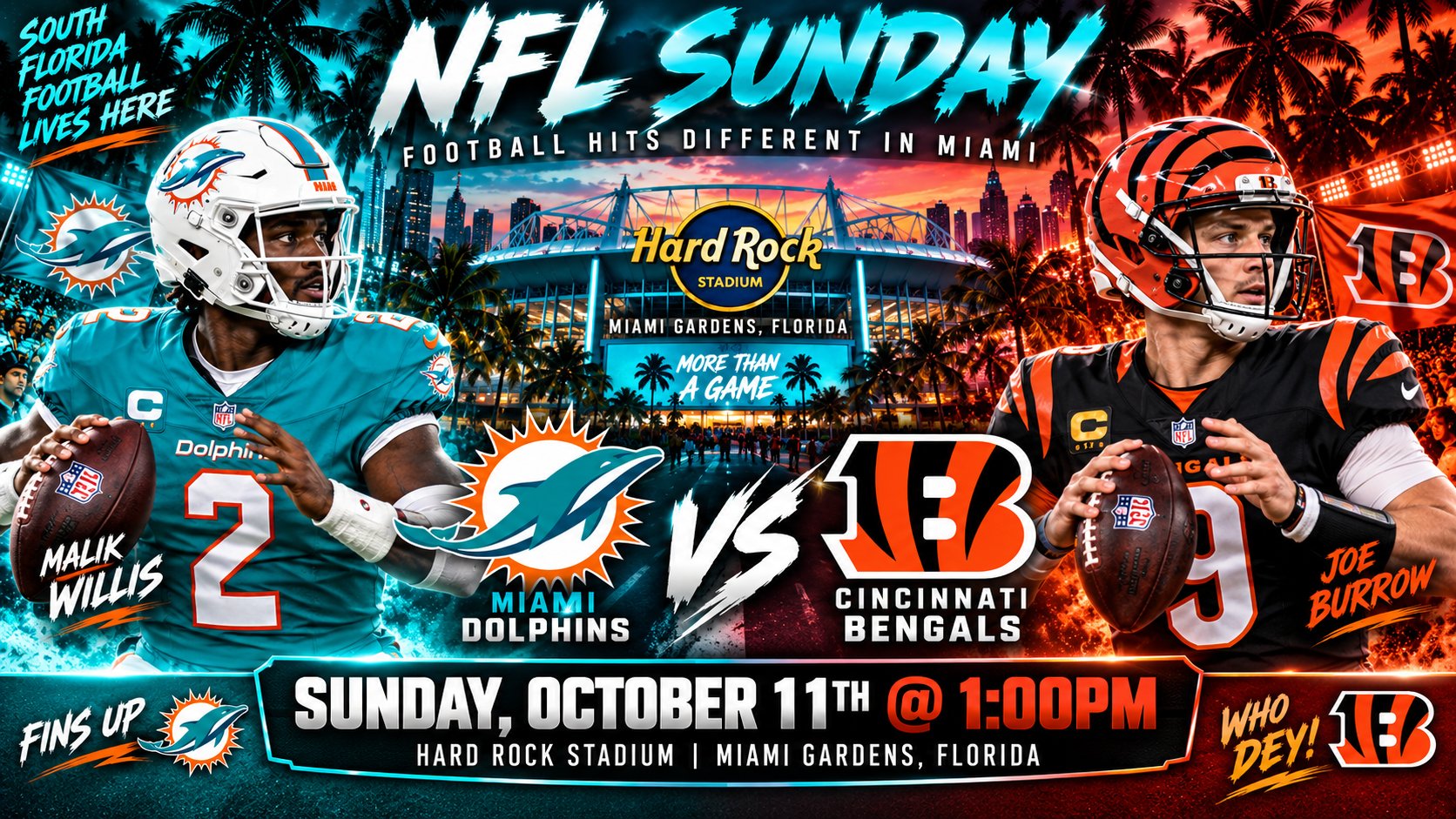 Miami vs Cincinnati Sunday Showdown photo Miami vs Cincinnati Sunday Showdown photo