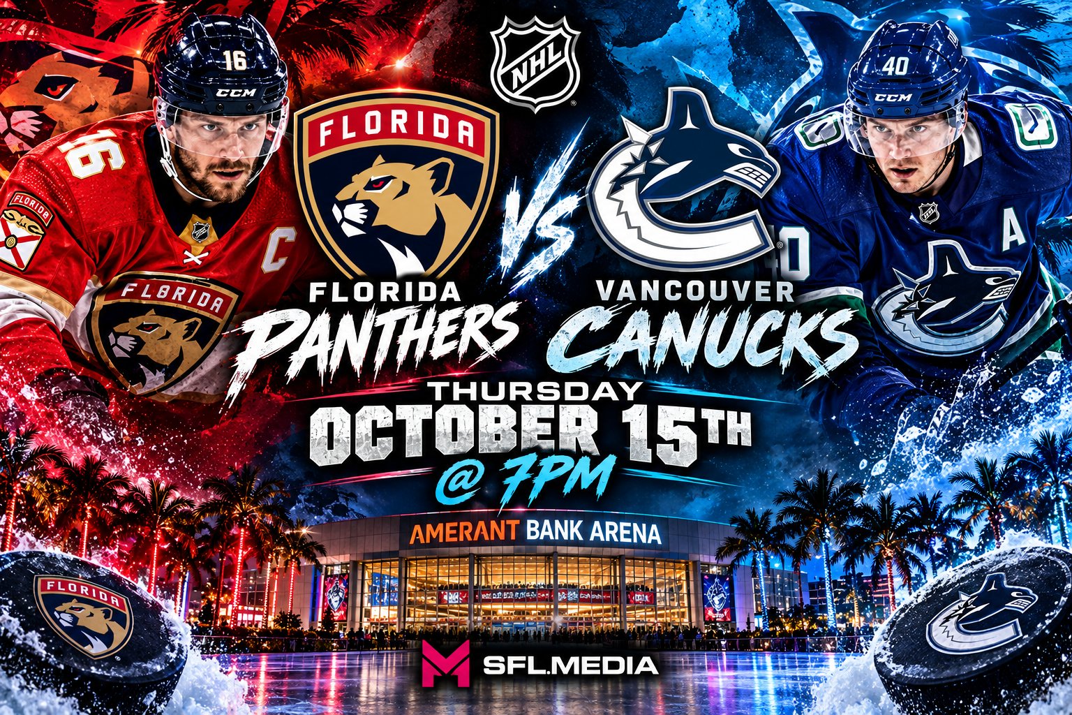 Panthers vs Canucks Arena Showdown