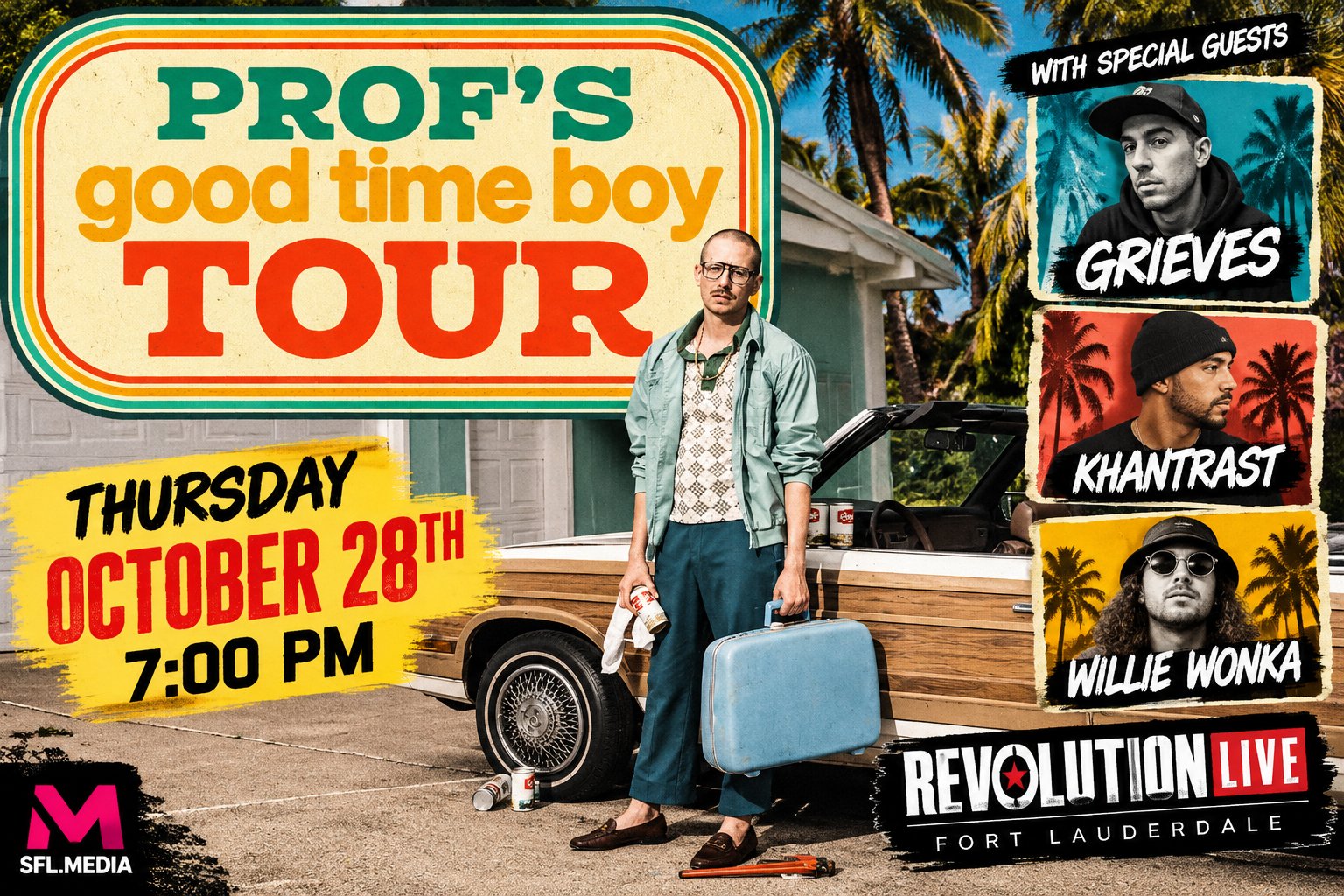 Prof’s Good Time Boy Tour Poster Prof’s Good Time Boy Tour Poster
