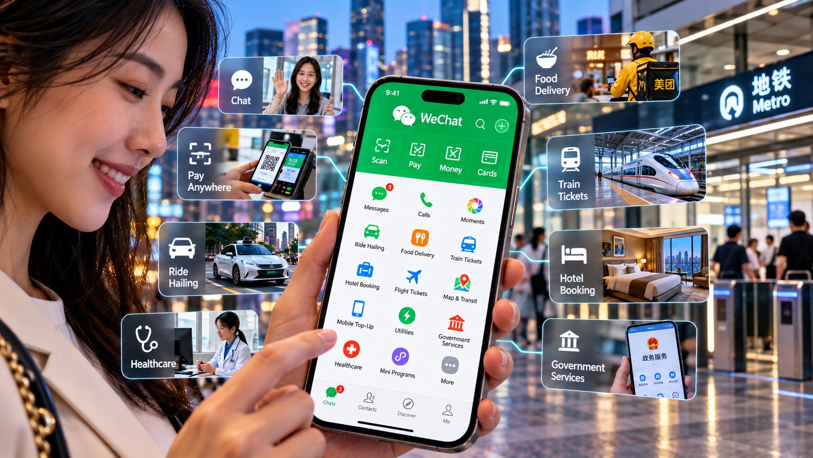 Super App in the City Lights Super App in the City Lights
