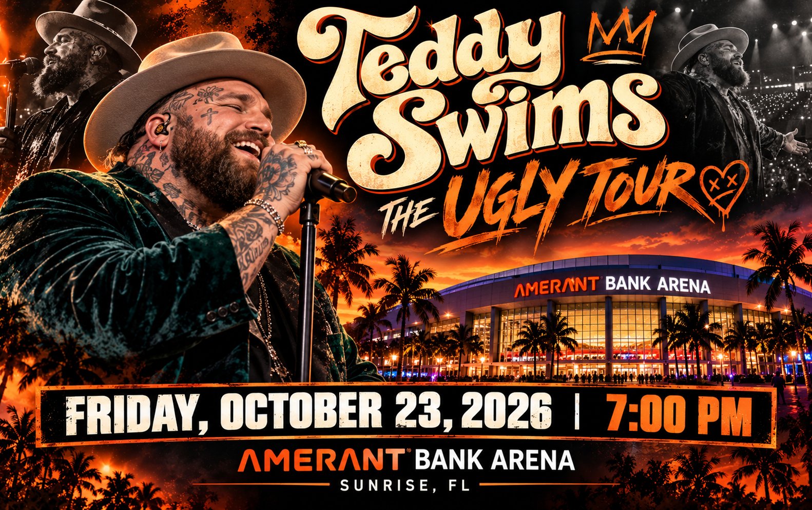 Teddy Swims Ugly Tour Poster
