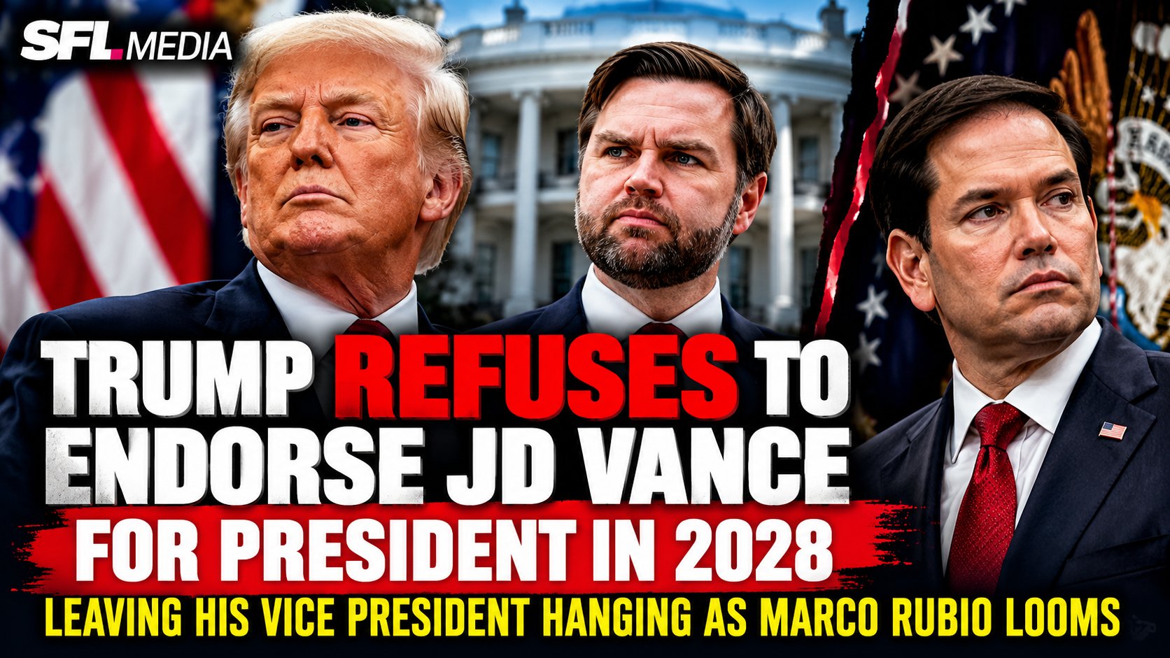Trump Vance and Rubio in Political Showdown