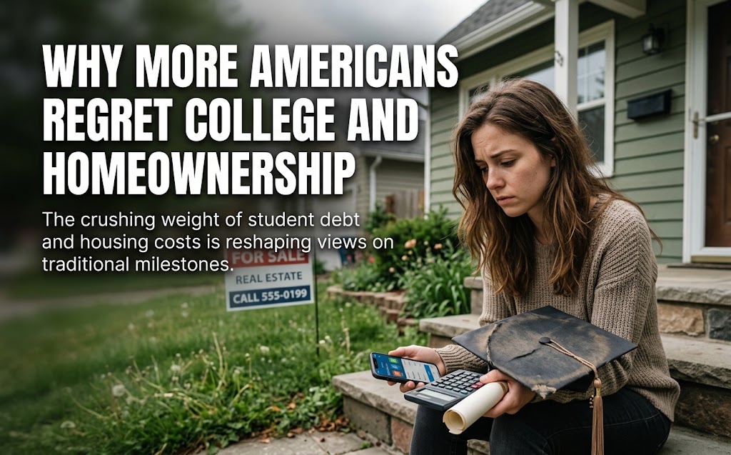 Americans Regret College And Homeownership